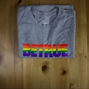 Nike ‘Be True’ shirt w/flag on the back